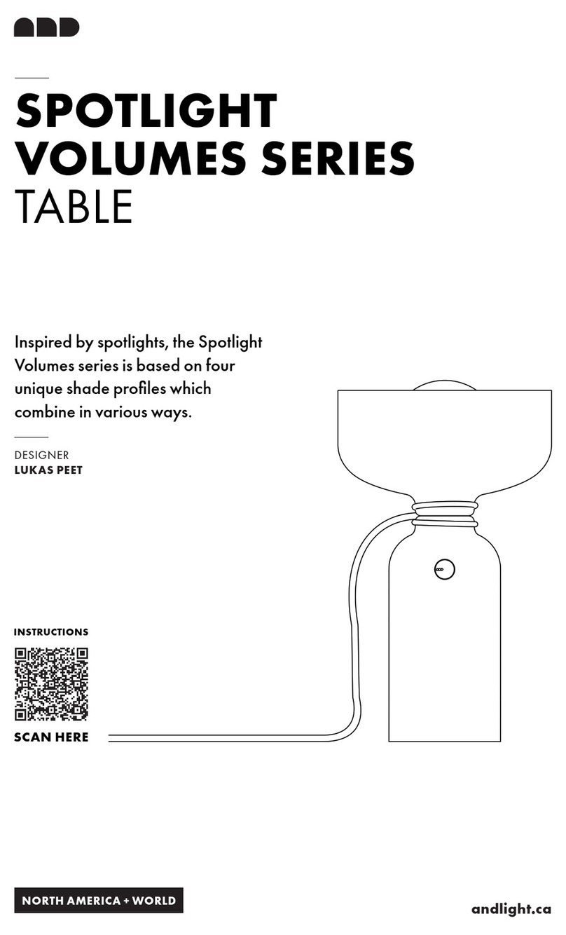 ANDlight VOLUMES Series manual