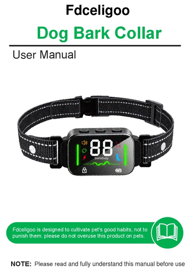 Fdceligoo Dog Bark Collar user manual