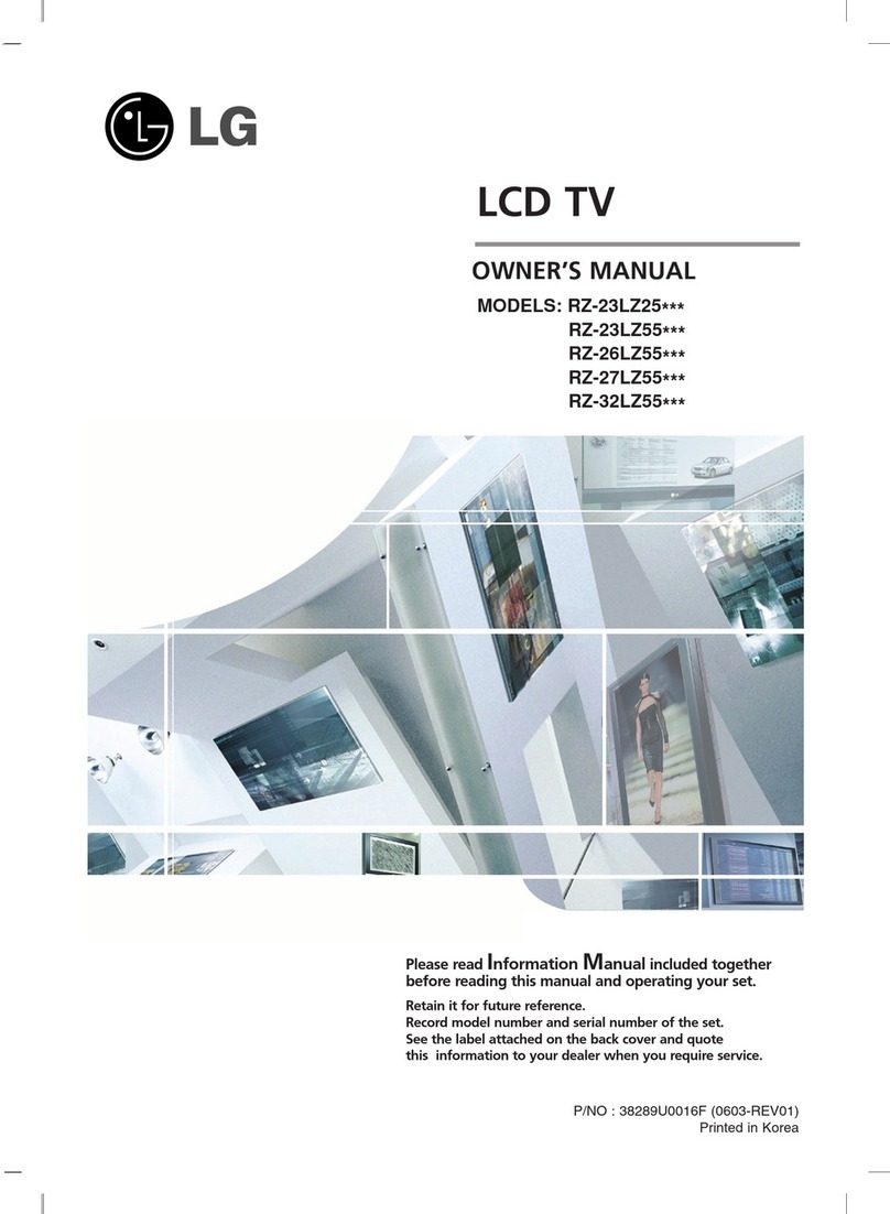 LG RZ-23LZ25 Series User manual