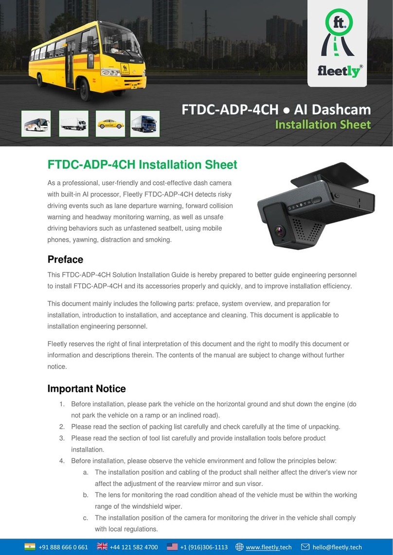 Fleetly FTDC-ADP-4CH Installation sheet