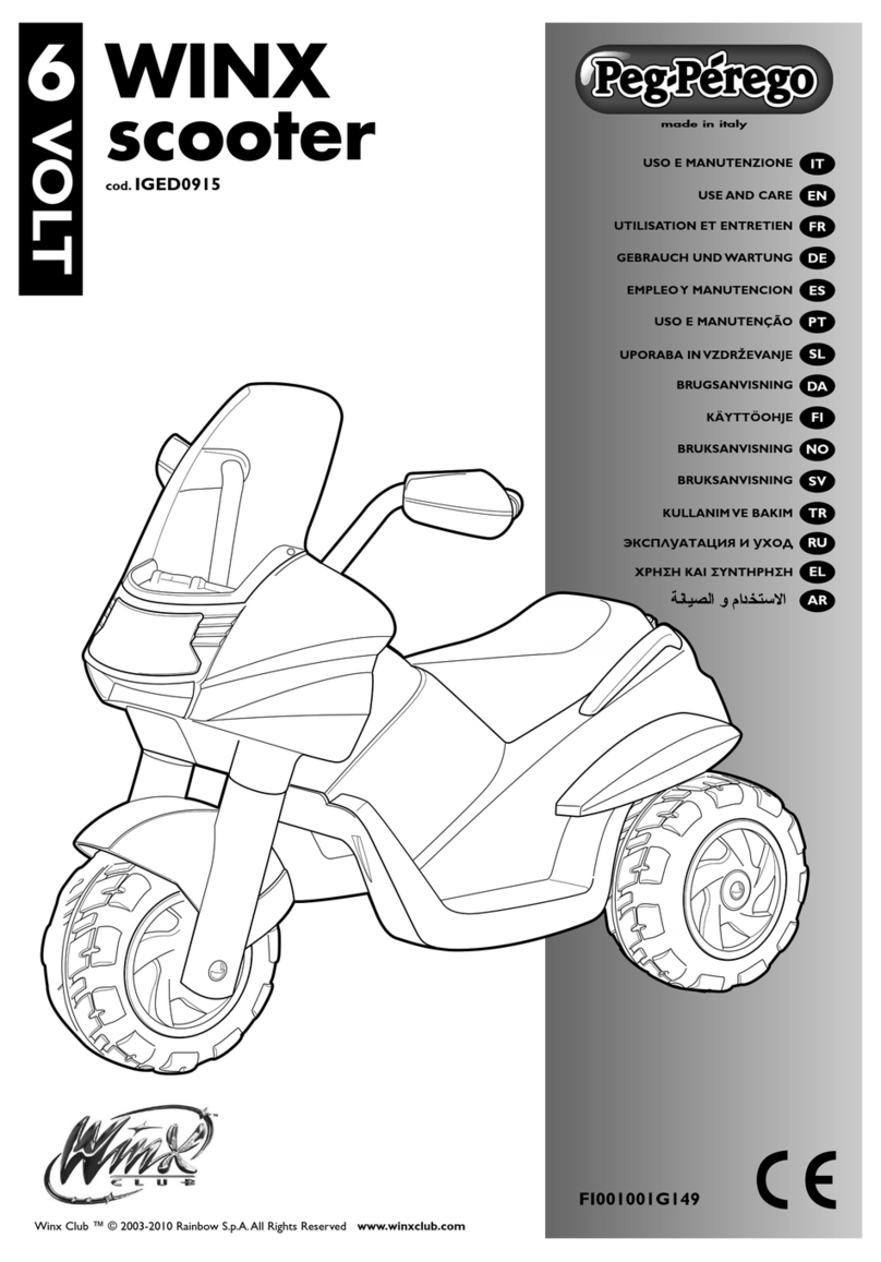 Peg-Perego WINX scooter IGED0915 Installation instructions