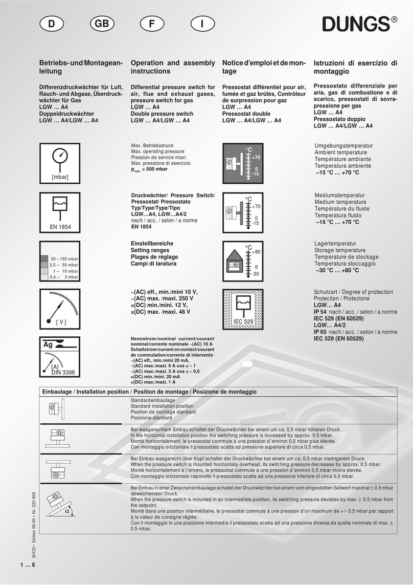 Dungs LGW A4 Series Operation and assembly instructions