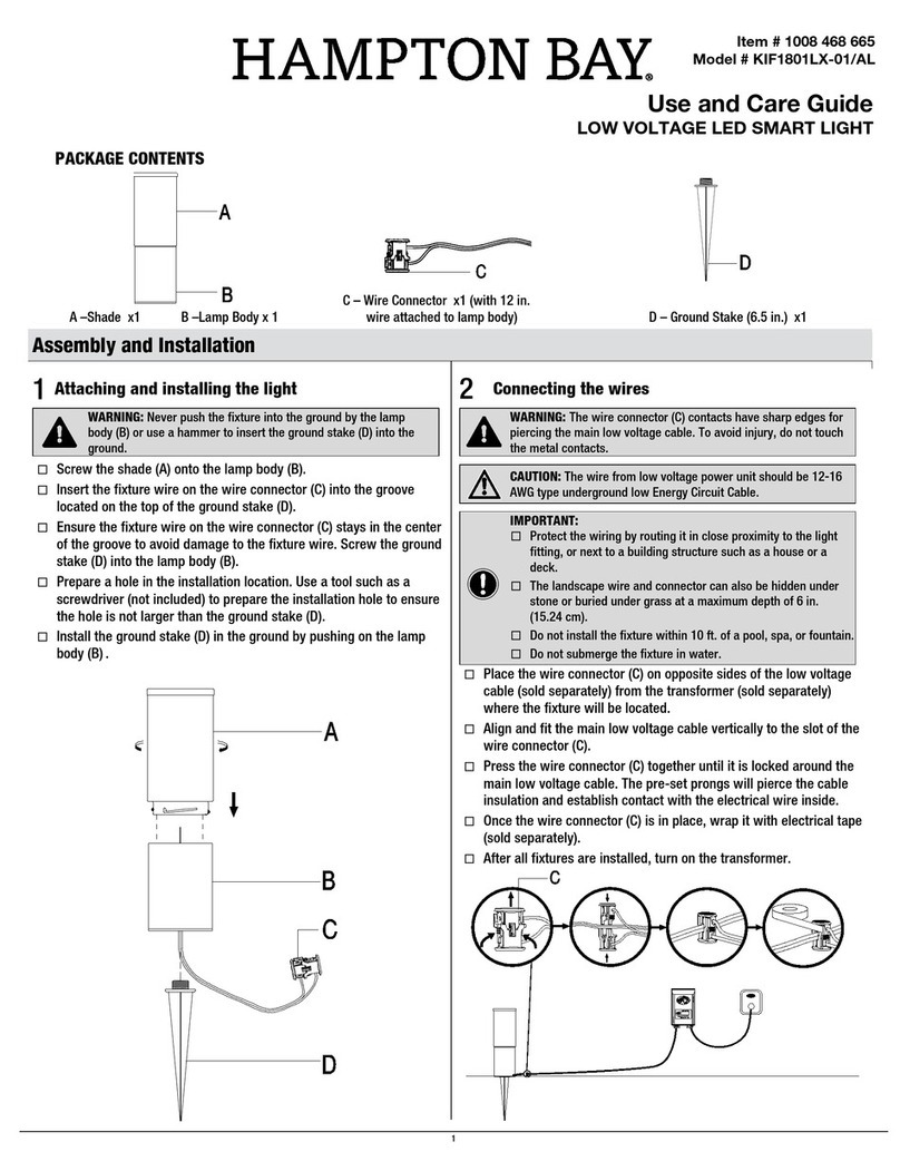 HAMPTON BAY KIF1801LX-01/AL User manual