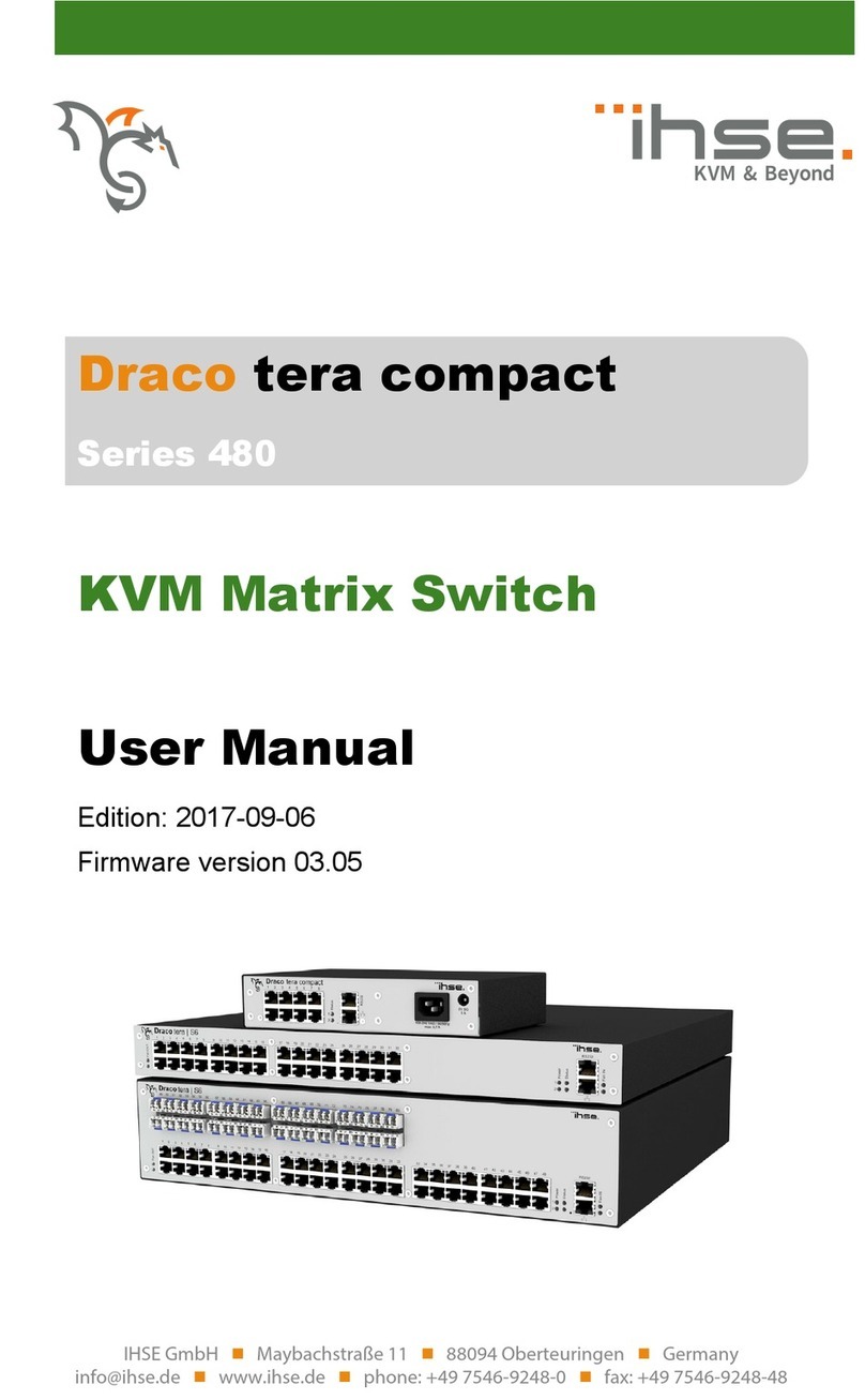 Ihse Draco tera compact 480 Series user manual