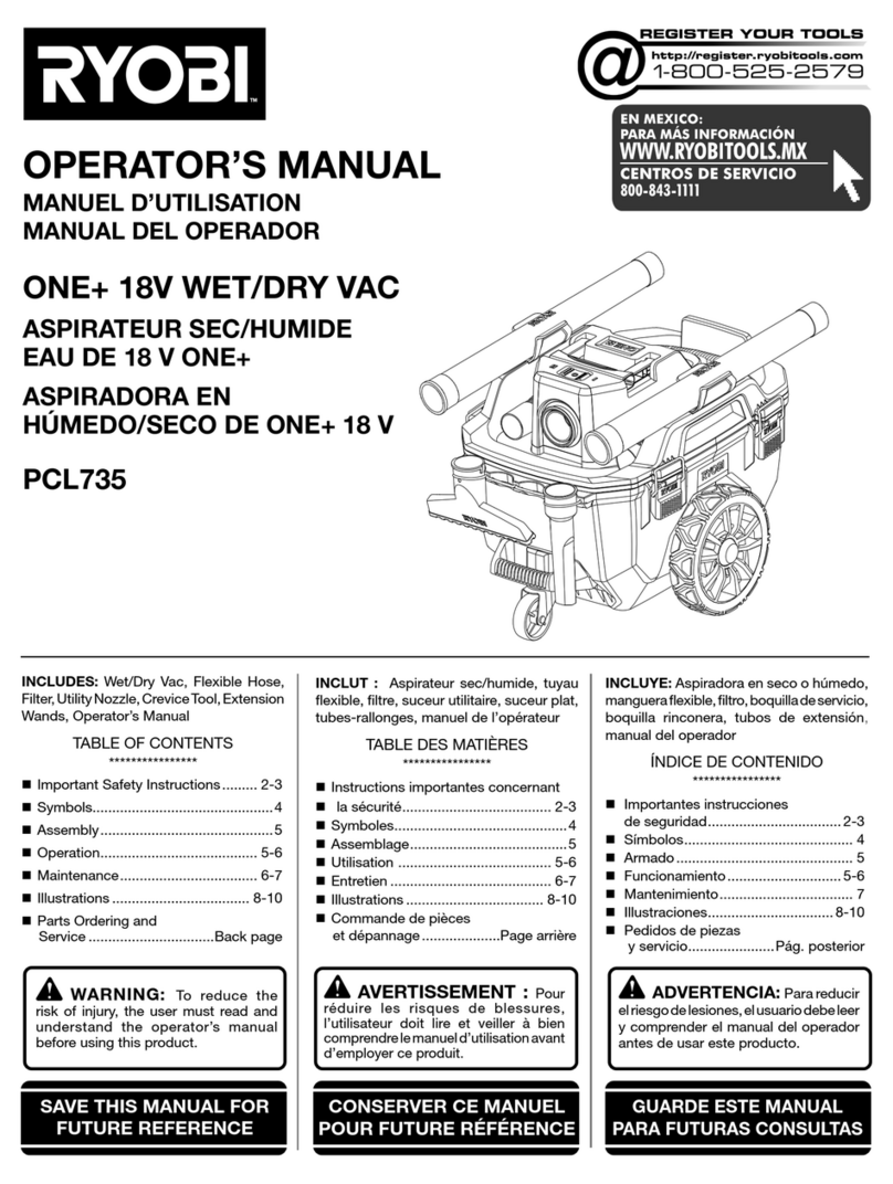 Ryobi ONE+ PCL735 Operator's manual