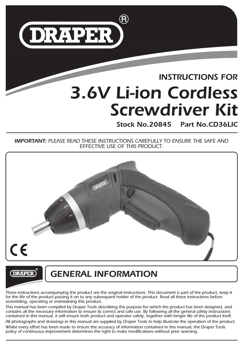 Draper CD36LIC User manual