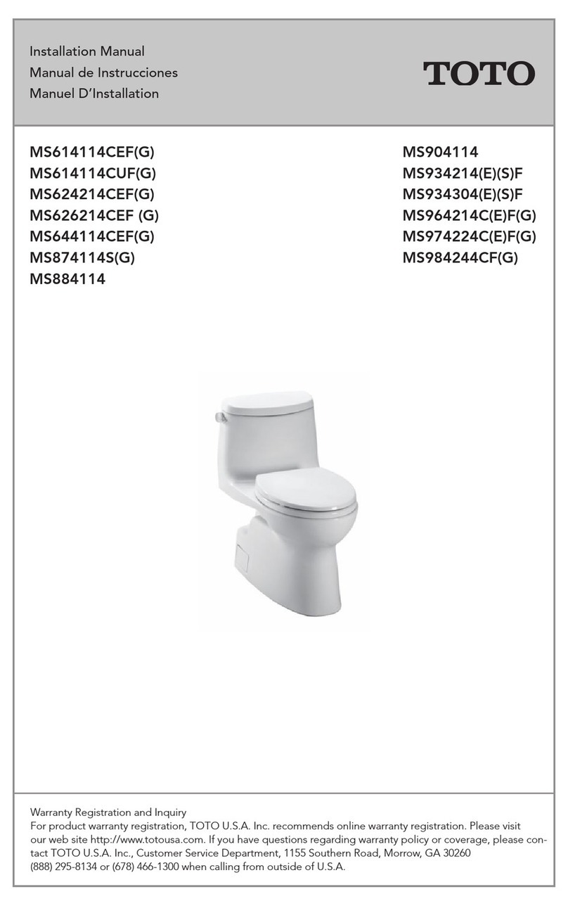 Toto MS614114CUF(G) User manual