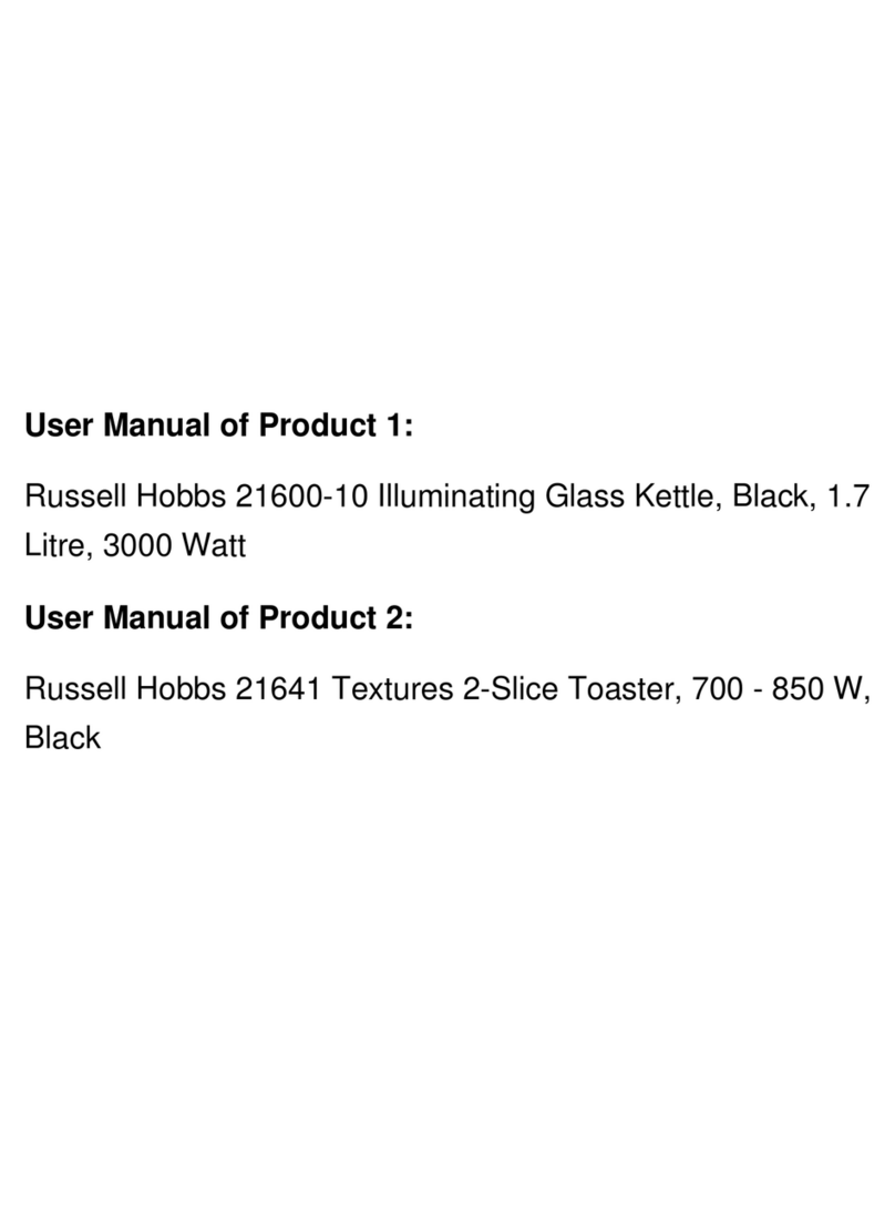 Russell Hobbs 21600-10 quick start guide
