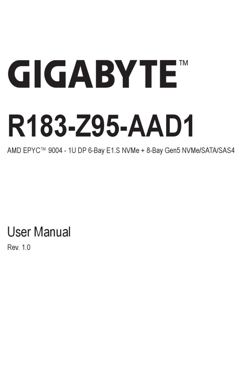 Gigabyte R183-Z95 User manual