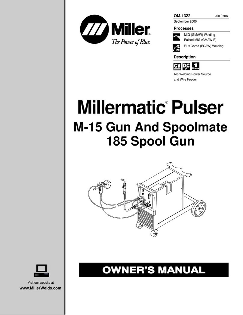 Miller Millermatic Pulser 185 owner's manual
