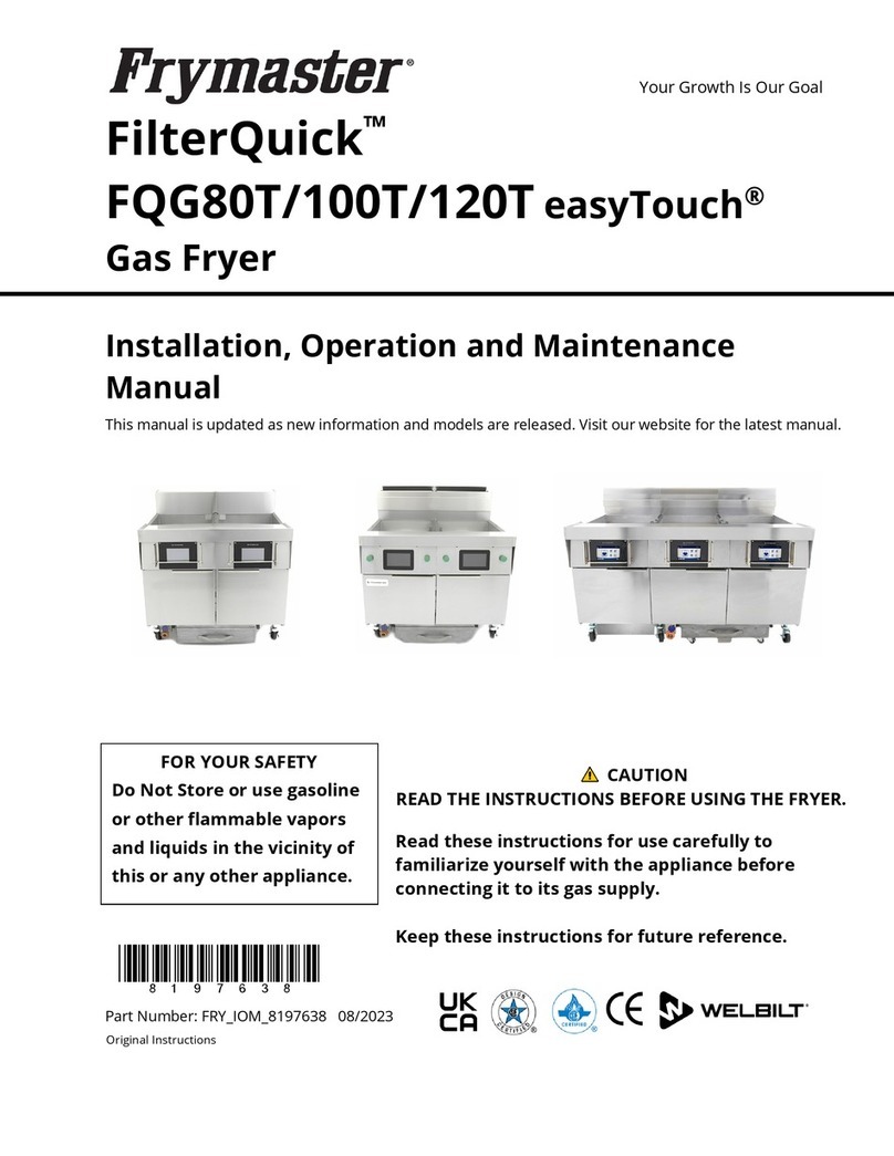 Frymaster FilterQuick FQG100T User manual