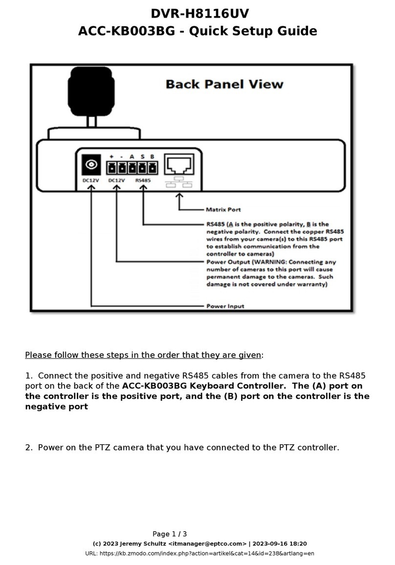 ZMODO DVR-H8116UV Quick setup guide