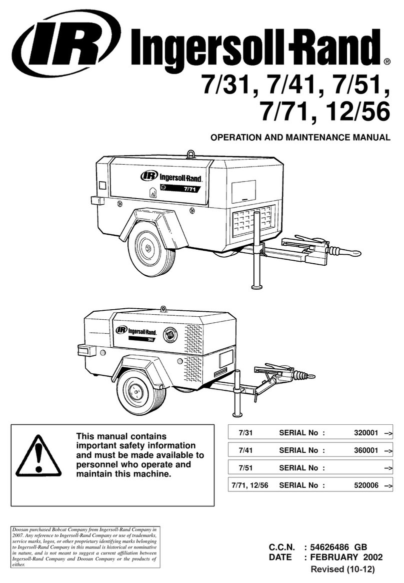 Ingersoll-Rand 7/31 Operation and maintenance manual