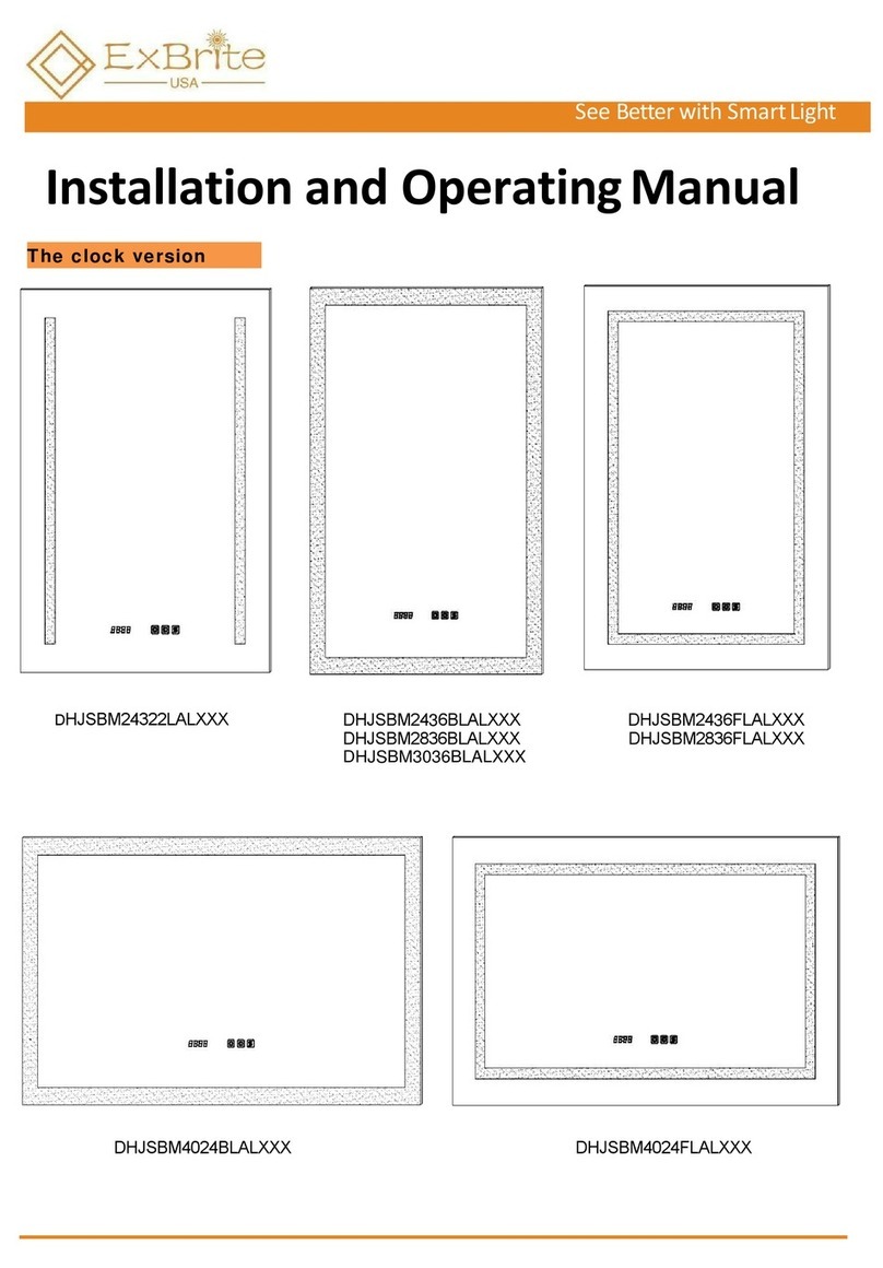 ExBrite DHJSBM24322LAL Series Installation and operating manual