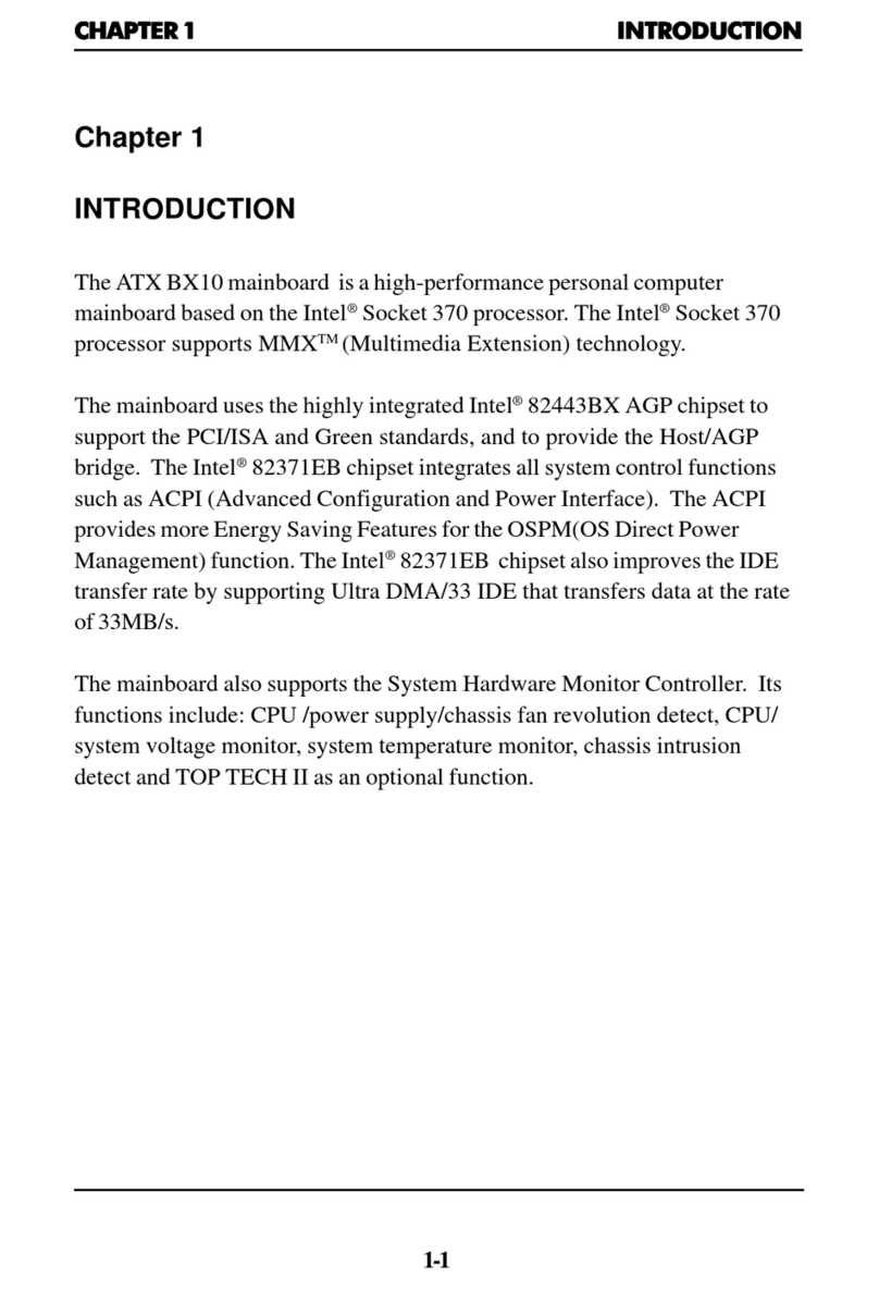 MSI ATX BX10 User manual