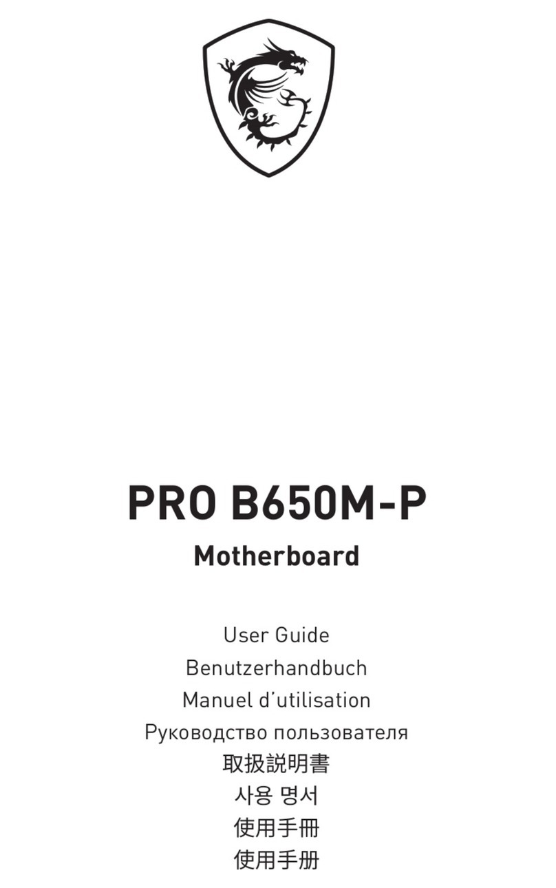 MSI PRO B650M-P User manual MSI PRO B650M-P User manual