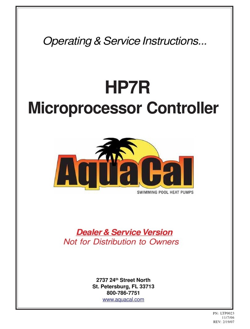 Aquacal HP7R Operating/service instructions