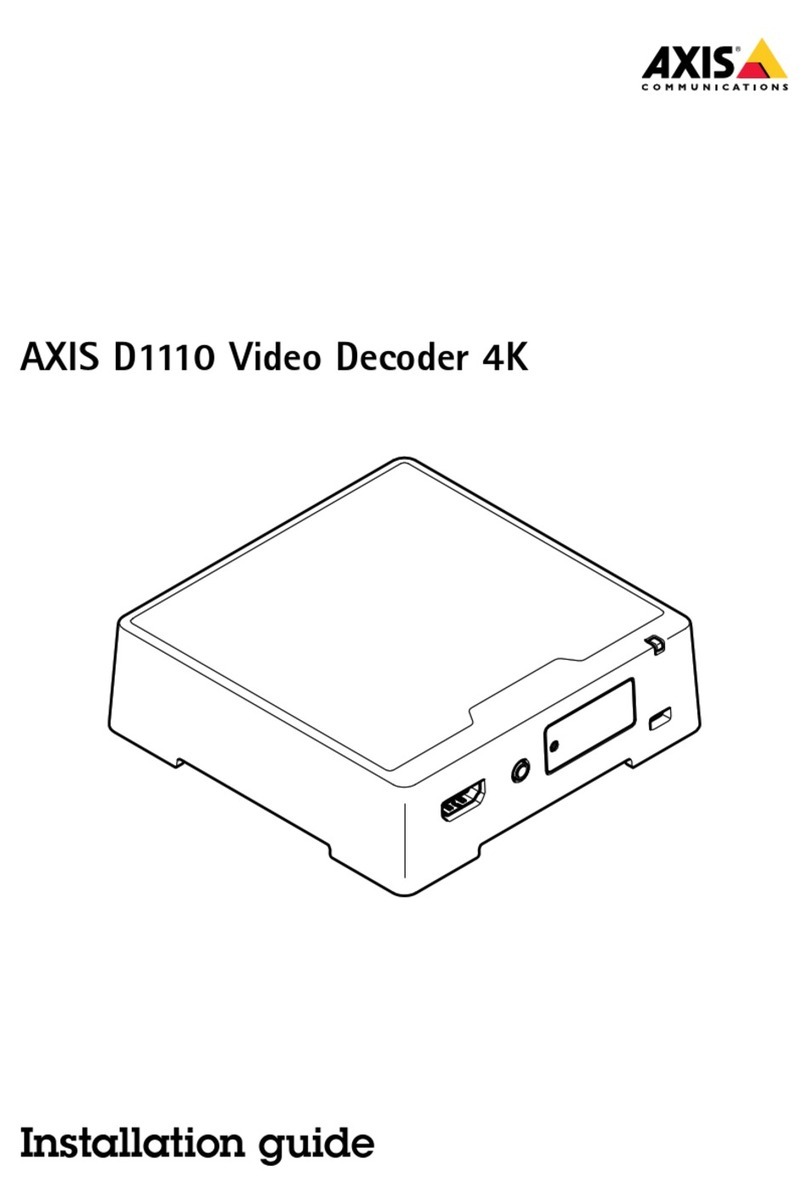 Axis D1110 installation guide