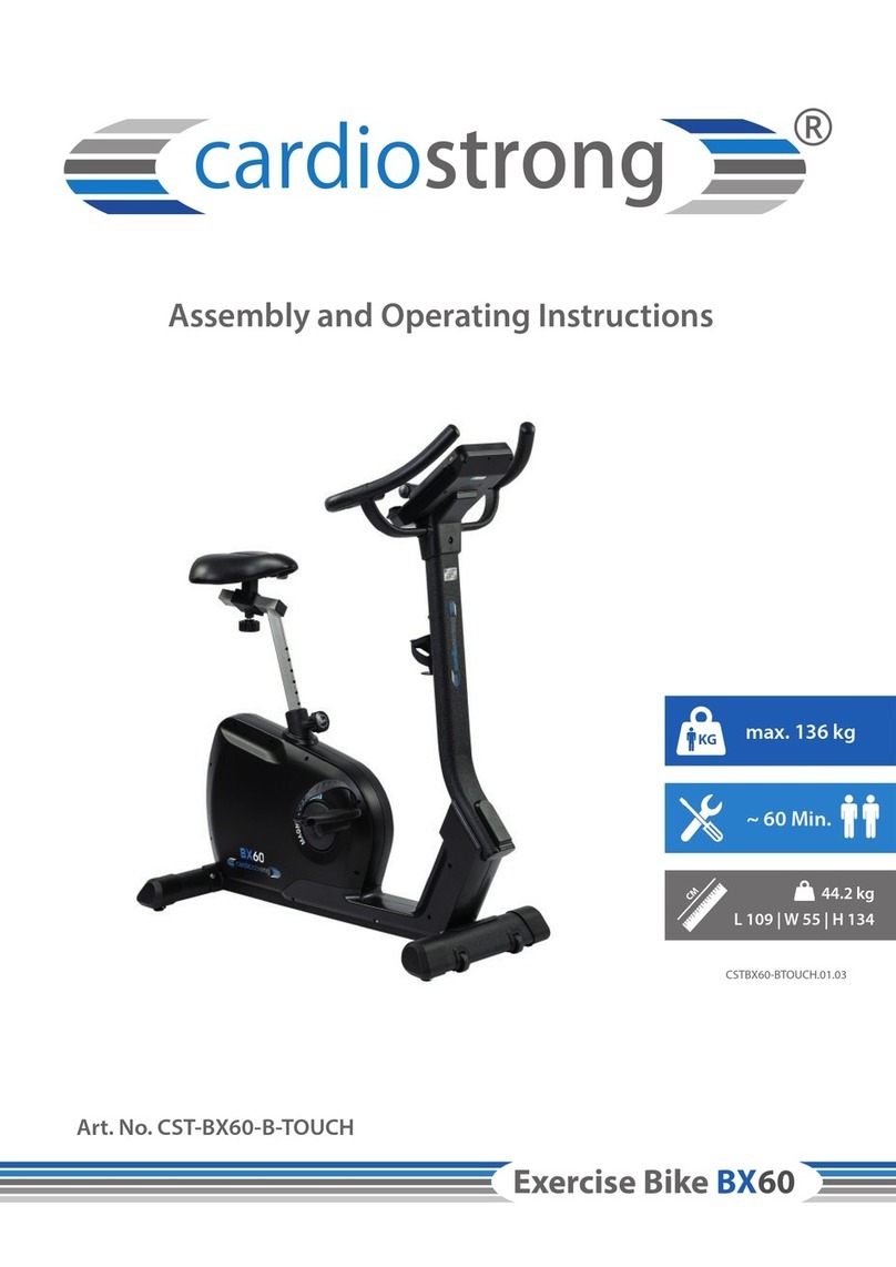 CARDIOSTRONG BX60 User manual CARDIOSTRONG BX60 User manual