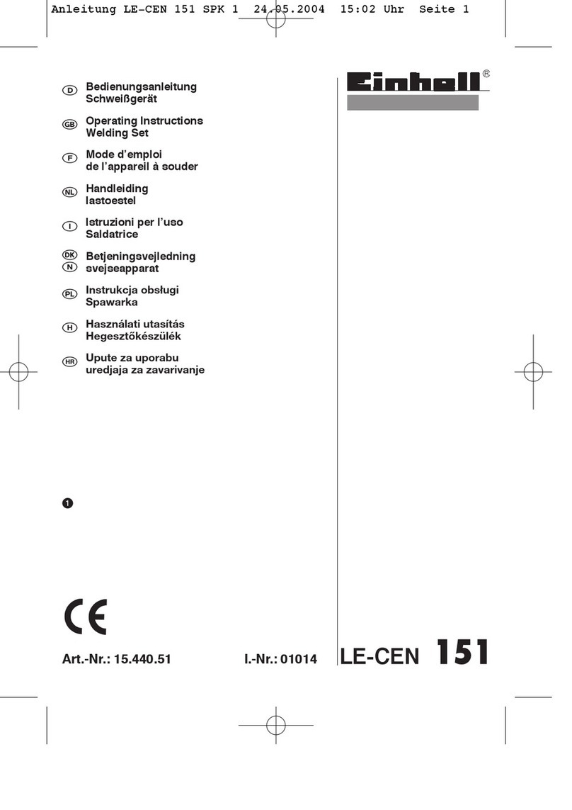 EINHELL LE-CEN 151 User manual