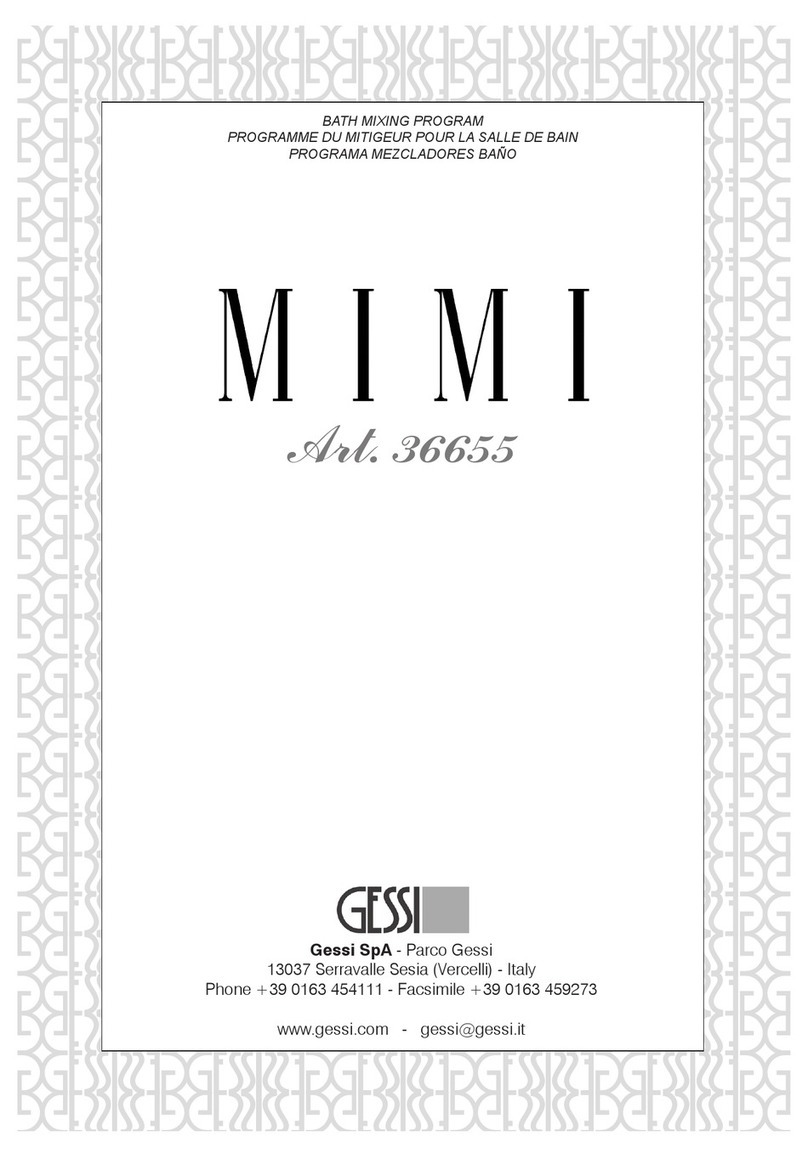 Gessi MIMI 36655 Bath Mixing Program