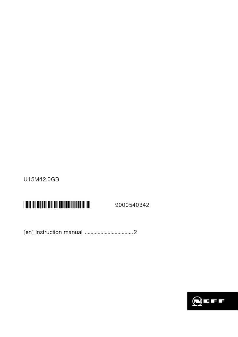 NEFF U15M42 0GB Series User manual