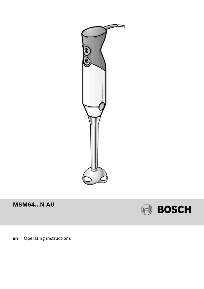 Bosch MSM64 N AU Series User manual