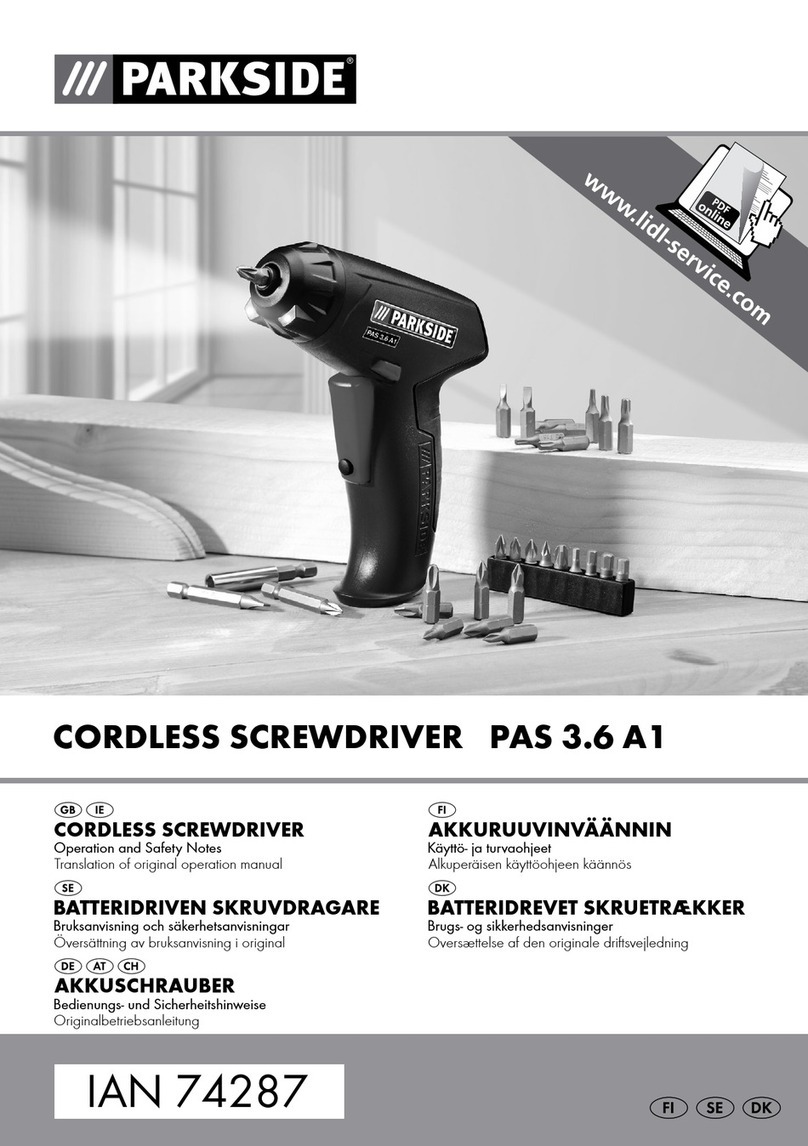 Parkside PAS 3.6 A1 User manual