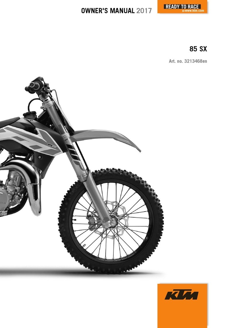 KTM 85 SX 19/16 2017 User manual
