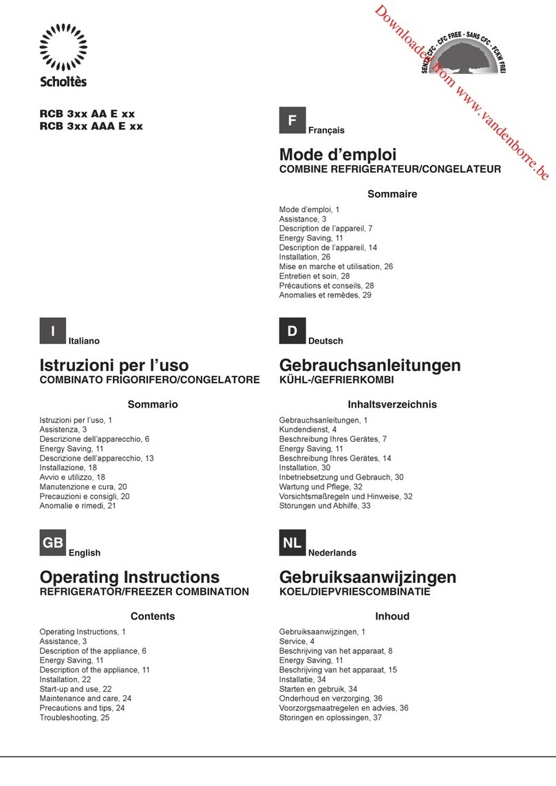 SCHOLTES RCB 3 AA E Series User manual SCHOLTES RCB 3 AA E Series User manual