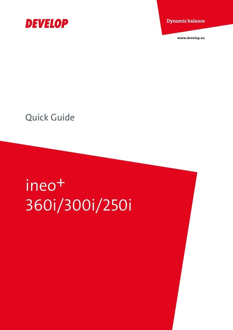 Develop ineo+ 360i User manual Develop ineo+ 360i User manual