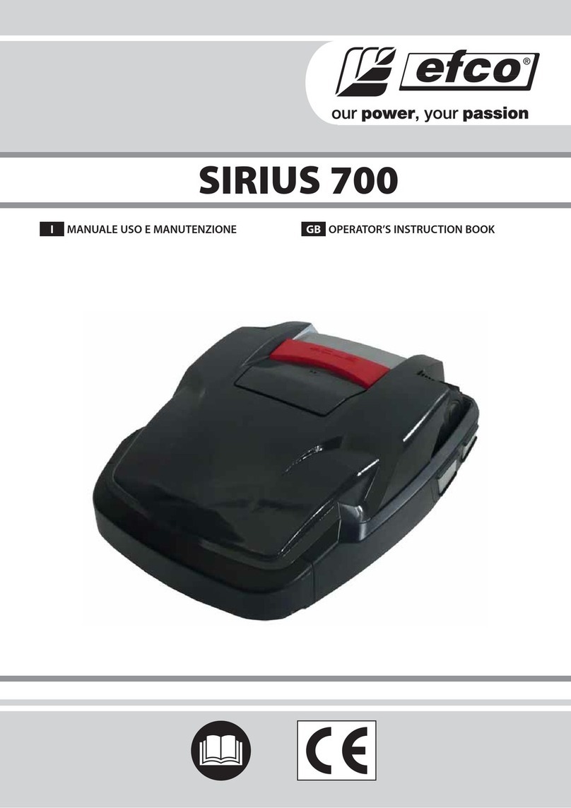 Efco SIRIUS 700 Operators instruction book Efco SIRIUS 700 Operators instruction book