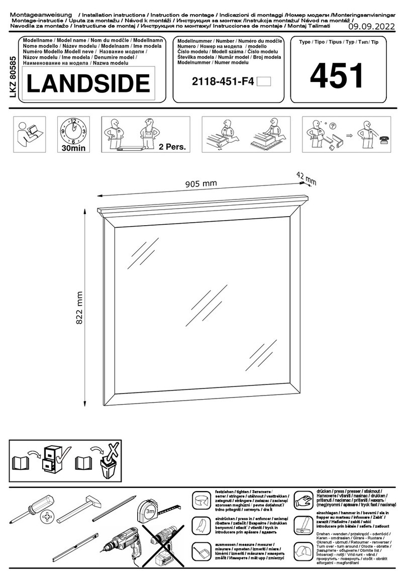 Trendteam LANDSIDE 2118-451-F4 installation instructions