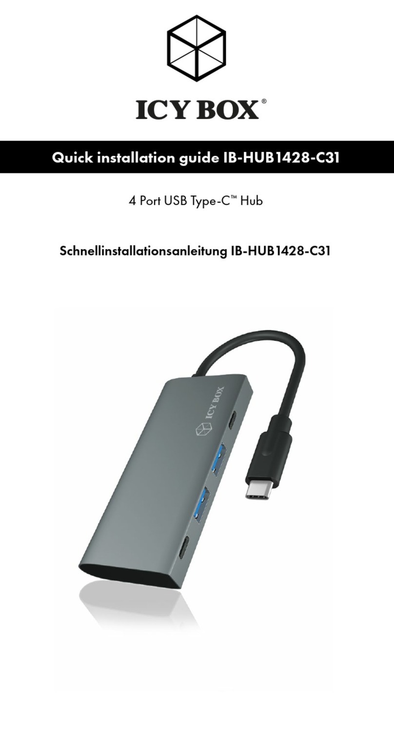 Icy Box IB-HUB1428-C31 Quick installation guide