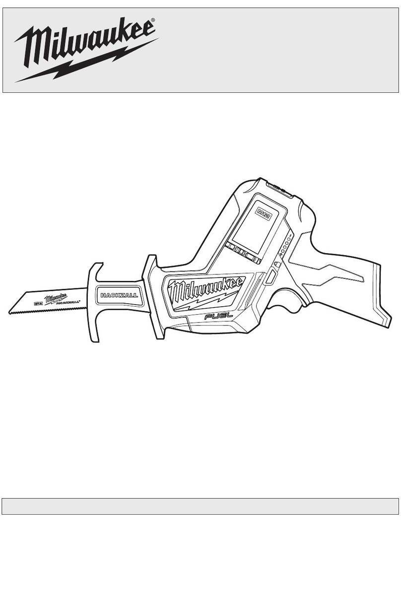Milwaukee M12 CHZ Operator's manual Milwaukee M12 CHZ Operator's manual