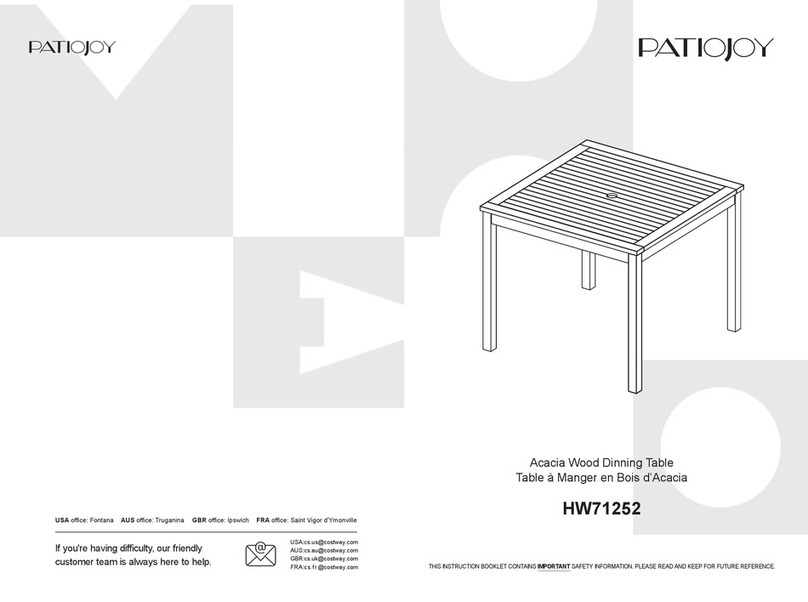 PATIOJOY HW71252 User manual