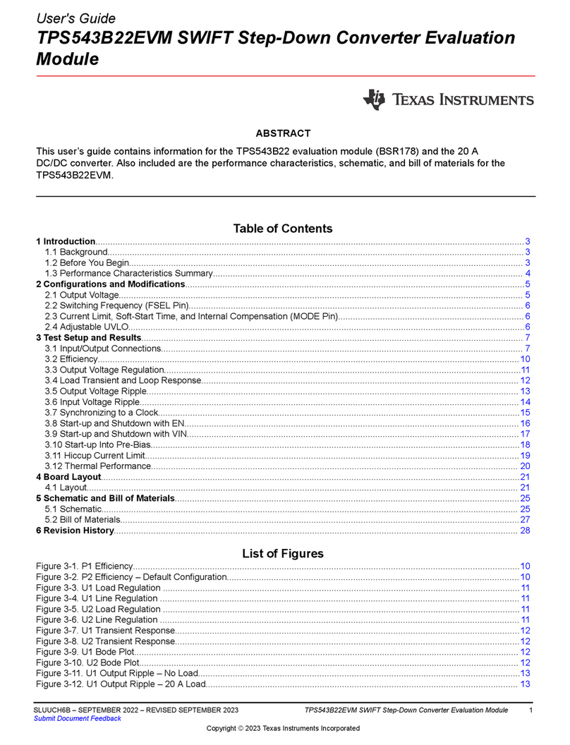Texas Instruments TPS543B22EVM User manual