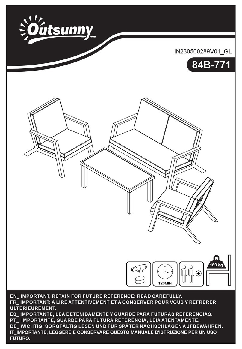 Outsunny 84B-771 User manual Outsunny 84B-771 User manual
