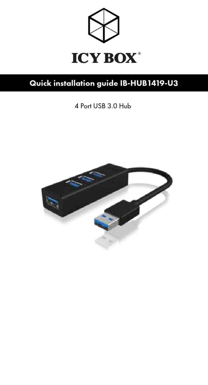 Icy Box IB-HUB1419-U3 User manual Icy Box IB-HUB1419-U3 User manual