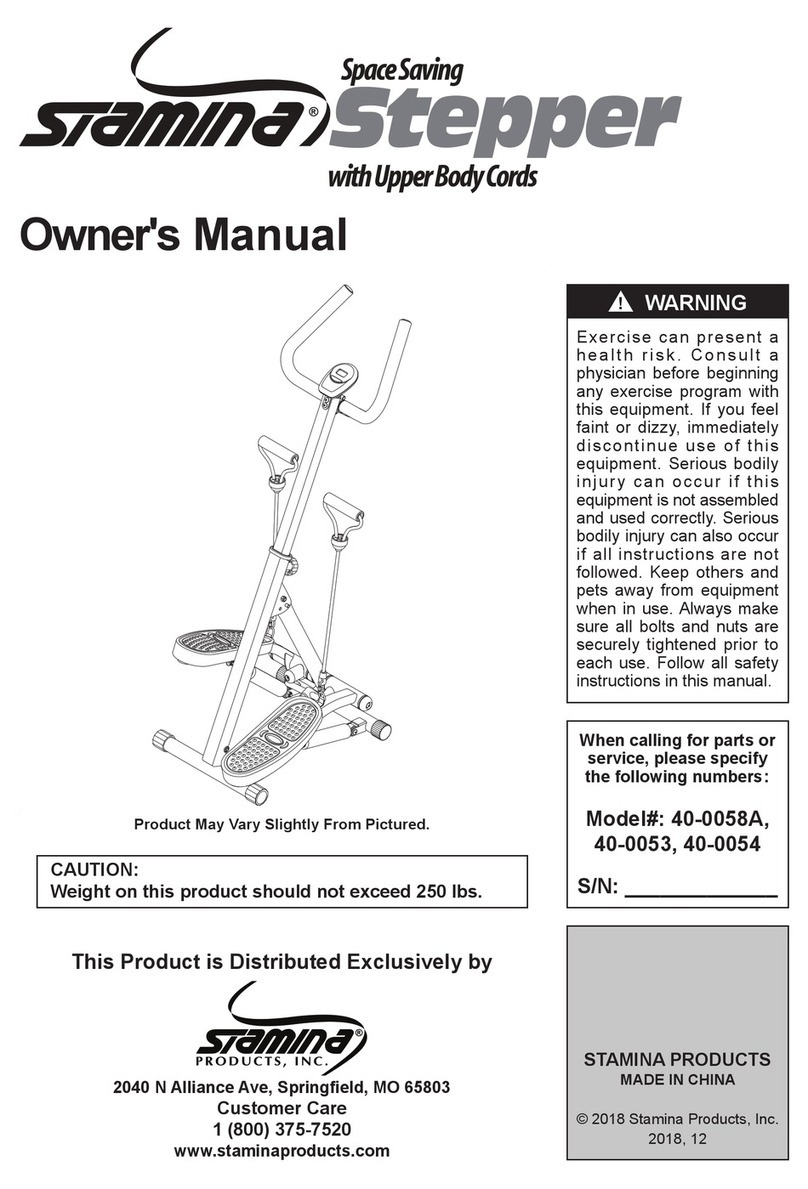 Stamina 40-0058A owner's manual