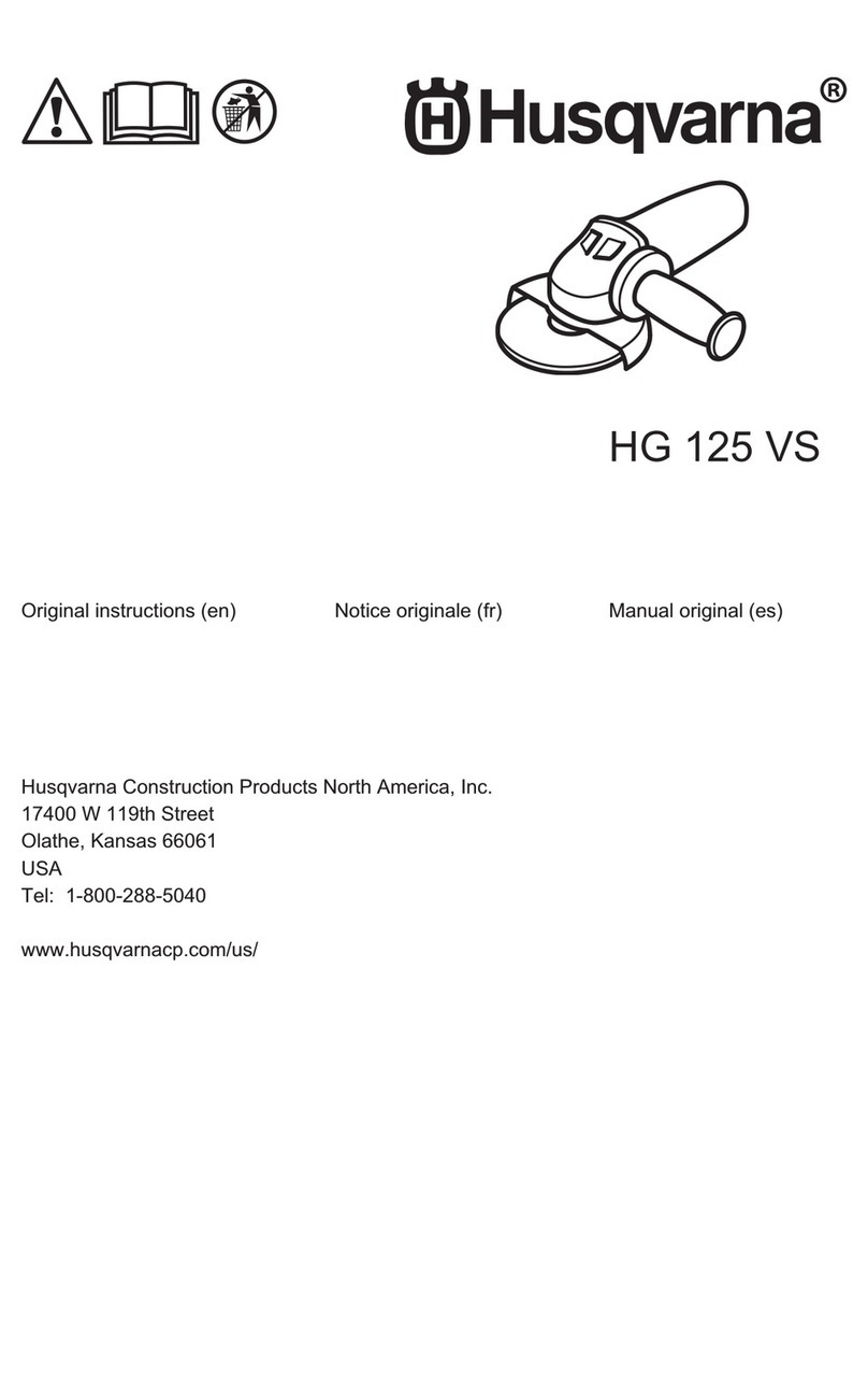 Husqvarna HG 125 VS Original instructions