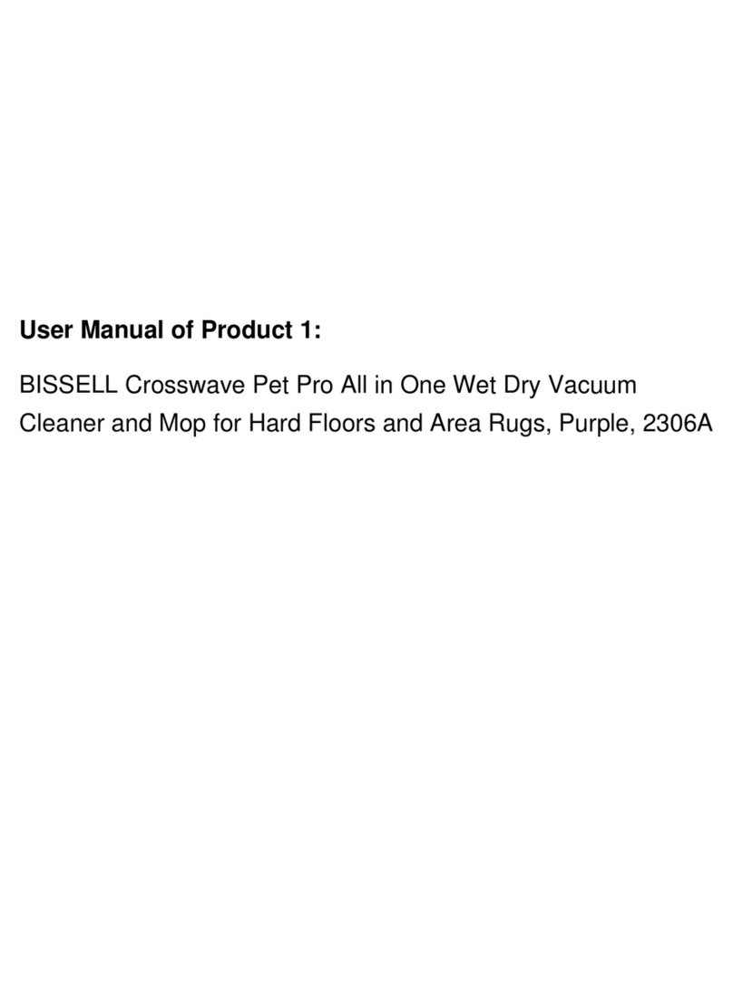 Bissell CROSSWAVE PET 2306 Series quick start guide