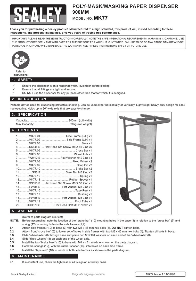 Sealey MK77 User manual