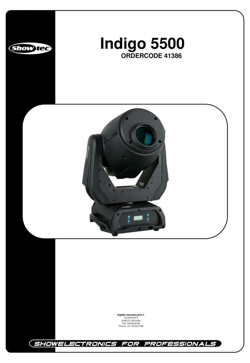 Show Tec Indigo 5500 User manual