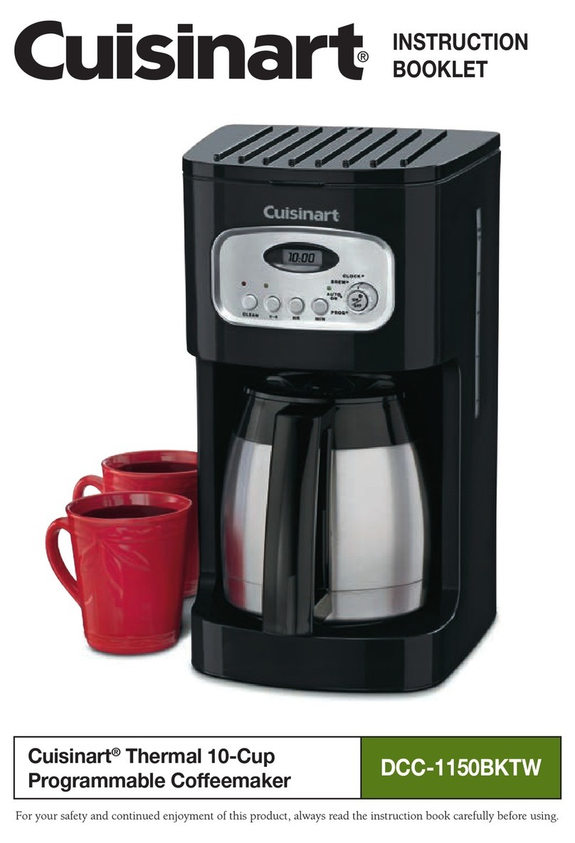 Cuisinart DCC-1150BKTW Instruction booklet