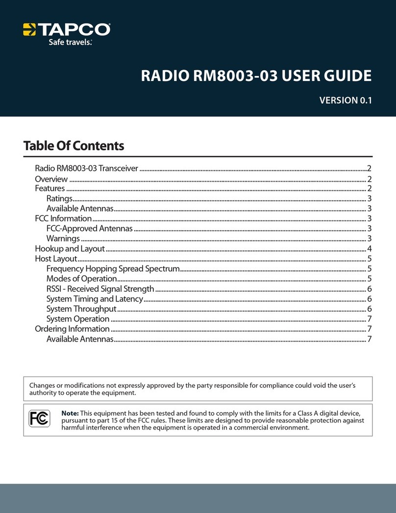 Tapco RM8003-03 user guide