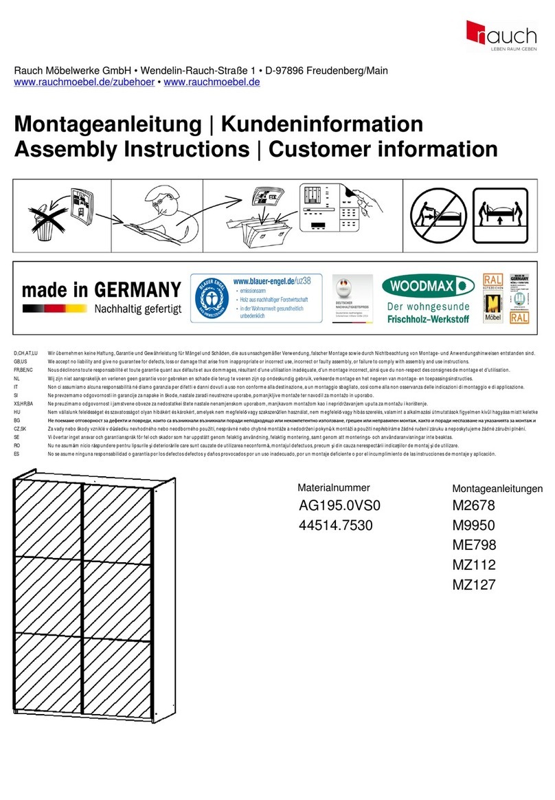 Rauch Reflect AG195.0VS0 Assembly instructions