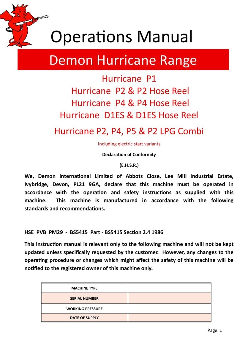 Demon Hurricane P1 Operation manual