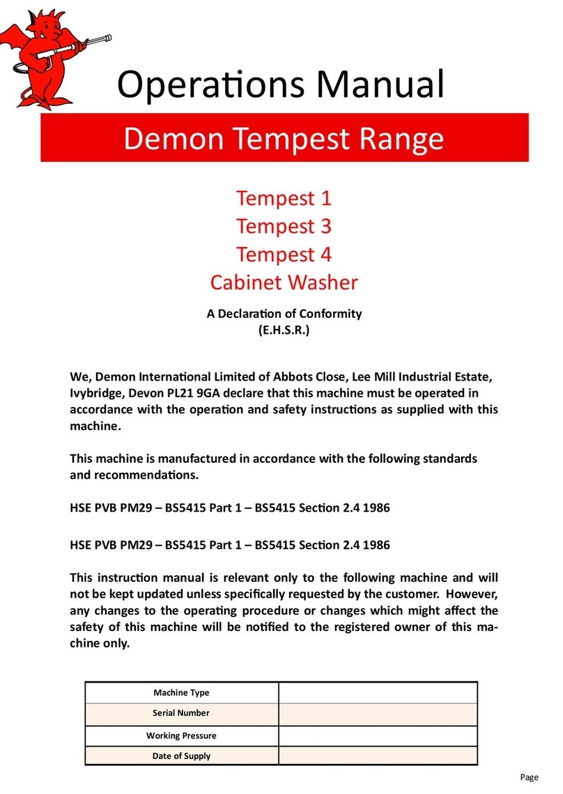 Demon Tempest 1 Operation manual
