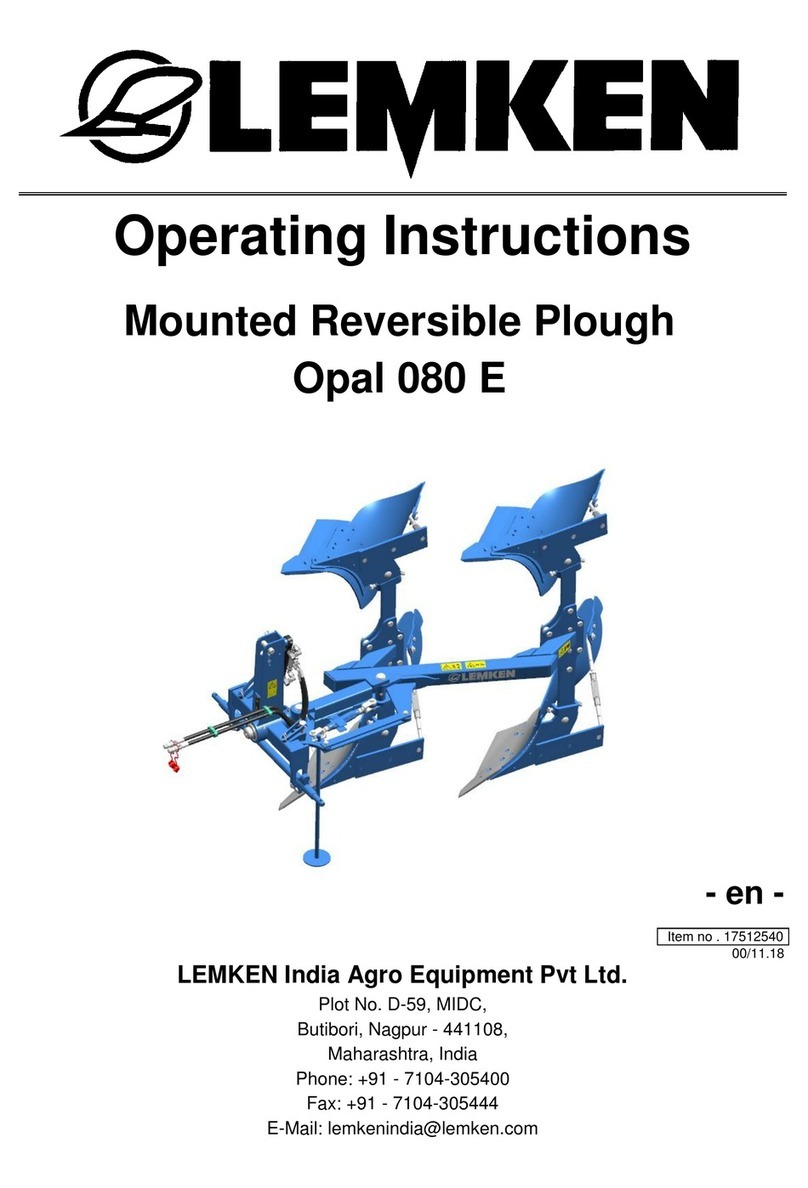 LEMKEN Opal 080 E operating instructions